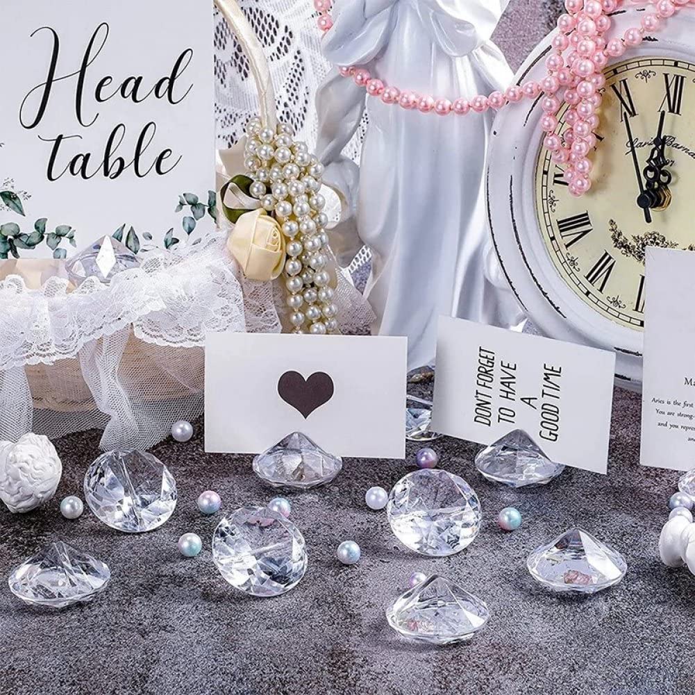 6個セット テーブルカードホルダー アクリルスタンド 婚式 パーティー Amazon.co.jp: KJOET ダイヤモンド アクリル テーブル プレイス カード